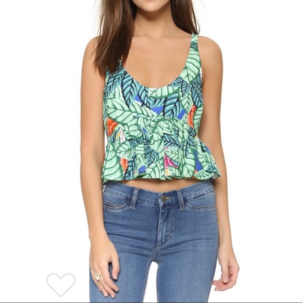 🌴Mara Hoffman Jungle Print Flare Crop Top🌴